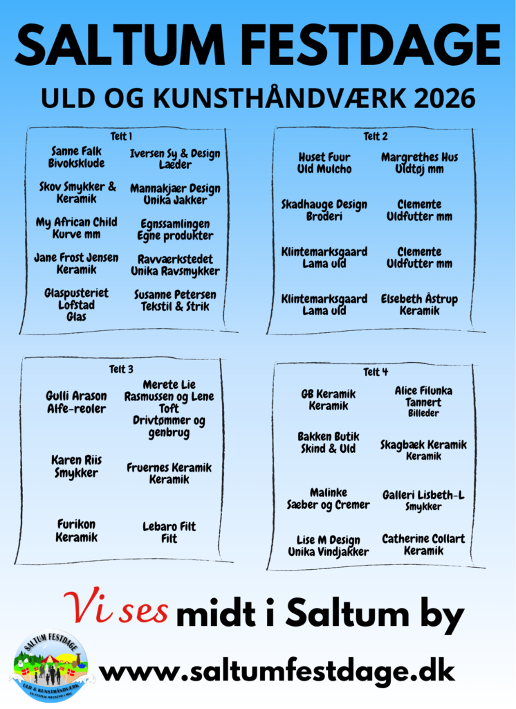 Plan over telte 2026